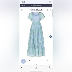 JessaKae Jade Dress in Blue Green 3X